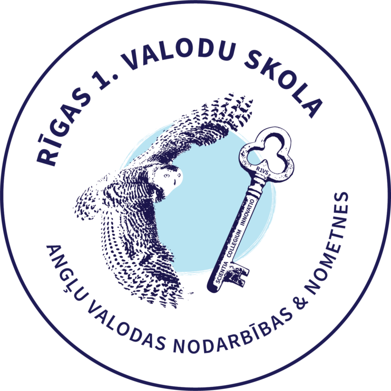 Rīgas 1. Valodu Skola Logo Angļu Valoda